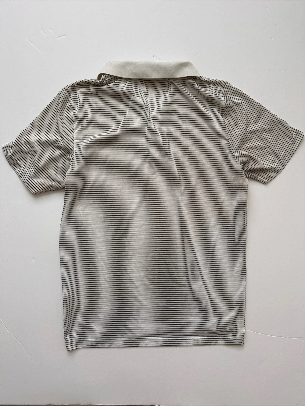 Adidas Men's Thin-Striped Polo in White and Black